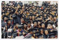 Graduates at Commencement, circa 2002