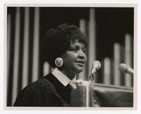 Winnie Mandela at Convocation, 1990