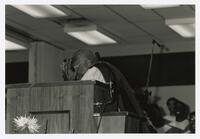 Bishop Desmond Tutu on Stage at Convocation, 1992