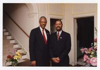 Michael Cottman and Thomas W. Cole, Jr. at Convocation, 1996