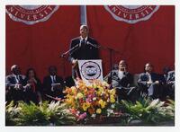 Thomas W. Cole, Jr. on Stage at Convocation, 1999