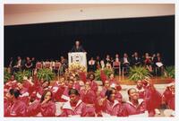 Thomas W. Cole, Jr. and the Marching Band at Convocation, circa 1994
