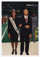 Second Attendant to Miss Clark Atlanta University, Tanisha Grimes, and an Unidentified Man, 1994
