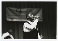 Unidentified Man at Homecoming Gospel Concert, 1994