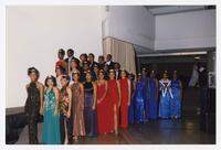 Unidentified Men and Women at Homecoming Coronation, 1997