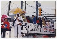 Unidentified People on a Fire Engine at Homecoming Activity, 1999