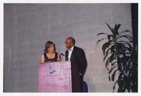 An Unidentified Man and Woman at the Georgia World Congress Center at Homecoming Event, 2000