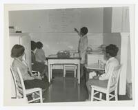 Five Unidentified Women in Home Economics Class, 1969