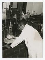 Unidentified Man in Chemistry Lab Science Classroom, circa 1955