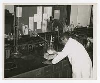 Unidentified Man in Chemistry Lab Science Classroom, circa 1955