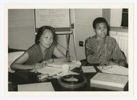 Two Unidentified Women at a Table, circa 1980