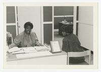 Two Unidentified Women in an Office, circa 1980