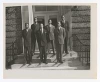 Six Men Outside of a Building, circa 1950