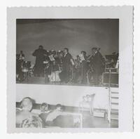 An Orchestral Band Performs at a Band Concert, circa 1960
