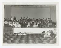 An Orchestral Band Performs at a Band Concert, circa 1965