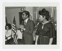 An Unidentified Man and Woman at a Banquet, circa 1970