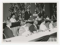 An Unidentified Man Speaks at the Centennial Alumni Banquet, 1969