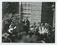 Andrew Young and Others on Stage at Commencement, May 1975