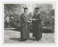 Two Unidentified Men at Commencement, circa 1965