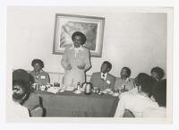 Mrs. Edith Thomas, Rev. Cornelius Henderson, Mrs. Mary Ware, and Others at a Counseling Seminar, circa 1970