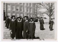 Four Graduates at Commencement, circa 1965