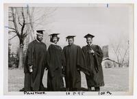 Four Graduates at Commencement, circa 1965