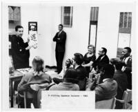 Japanese Lecturer in the Library, circa 1962