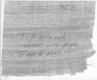 Note by Asa Hilliard, circa 1995