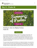 Summer of Psalms: Day 8 - Psalm 46
