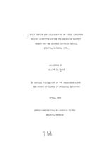 A brief report and evaluation of my field education project conducted at the New Jerusalem Baptist, 1965