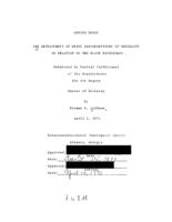 The development of white misconceptions of sexuality in relation to the black experience, 1971
