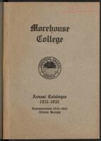 Morehouse College Catalog, 1931-1932
