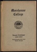 Morehouse College Catalog, 1932-1933