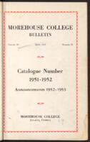 Morehouse College Catalog, 1952-1953