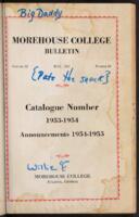 Morehouse College Catalog, 1954-1955