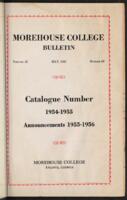 Morehouse College Catalog, 1955-1956