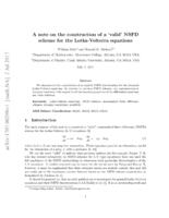 A note on the construction of a 'valid' NSFD scheme for the Lotka-Volterra equations