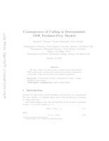 Consequences of Culling in Deterministic ODE Predator-Prey Models