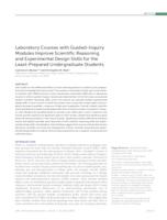 Laboratory Courses with Guided-Inquiry Modules Improve Scientific Reasoning and Experimental Design Skills for the Least-Prepared Undergraduate Students