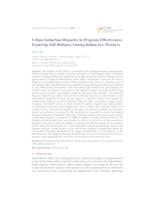Urban-Suburban Disparity in Program Effectiveness Fostering Self-Reliance Among Indian Sex-Workers