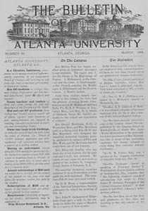 The Bulletin of Atlanta University, March 1898 no. 90, Atlanta, Georgia