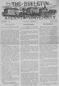 The Bulletin of Atlanta University, May 1900 no. 110, Atlanta, Georgia