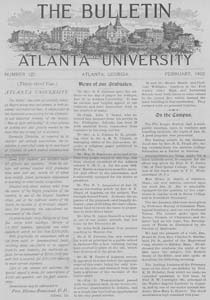 The Bulletin of Atlanta University, February 1902 no. 125, Atlanta, Georgia