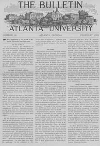 The Bulletin of Atlanta University, February 1906 no. 161, Atlanta, Georgia