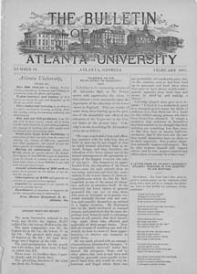 The Bulletin of Atlanta University, February 1892 no. 34, Atlanta, Georgia