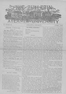The Bulletin of Atlanta University, April 1893 no. 45, Atlanta, Georgia