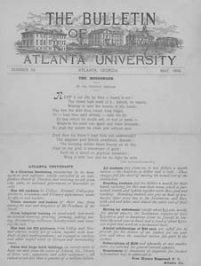 The Bulletin of Atlanta University, May 1894 no. 56, Atlanta, Georgia