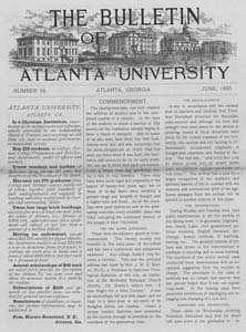 The Bulletin of Atlanta University, June 1895 no. 66, Atlanta, Georgia