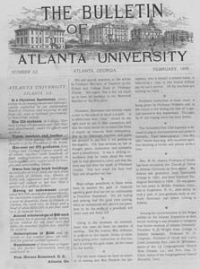 The Bulletin of Atlanta University, February 1895 no. 62, Atlanta, Georgia