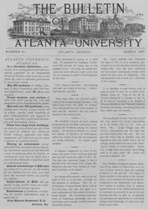 The Bulletin of Atlanta University, March 1897 no. 81, Atlanta, Georgia